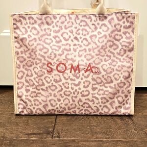 Brand New Soma Leopard Canvas Tote